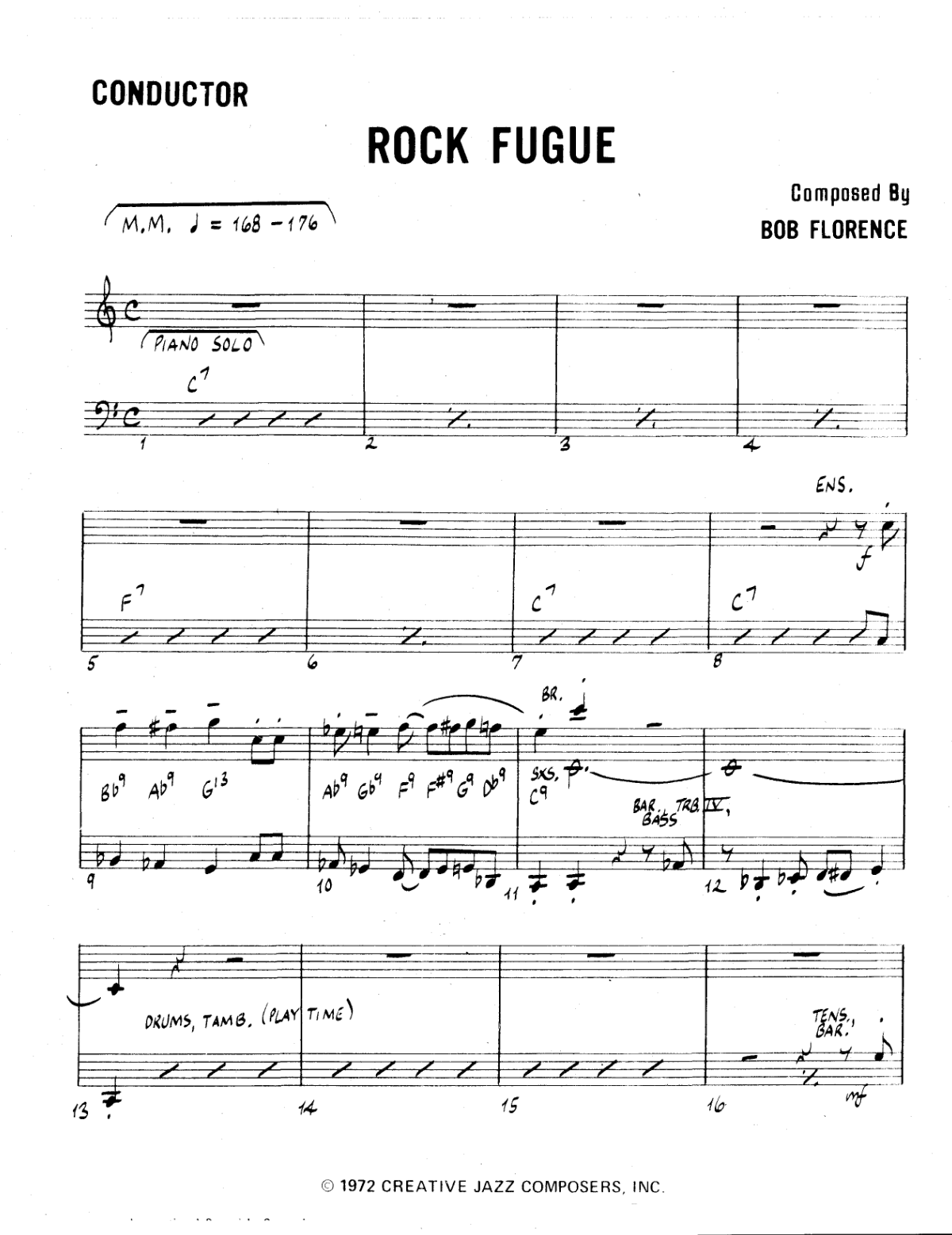 Rock Fugue score preview