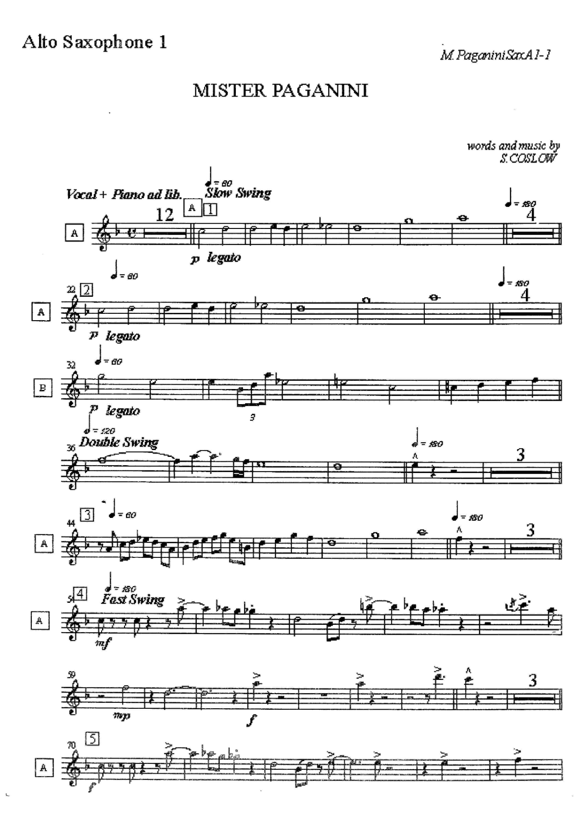 Mr.Paganini score preview