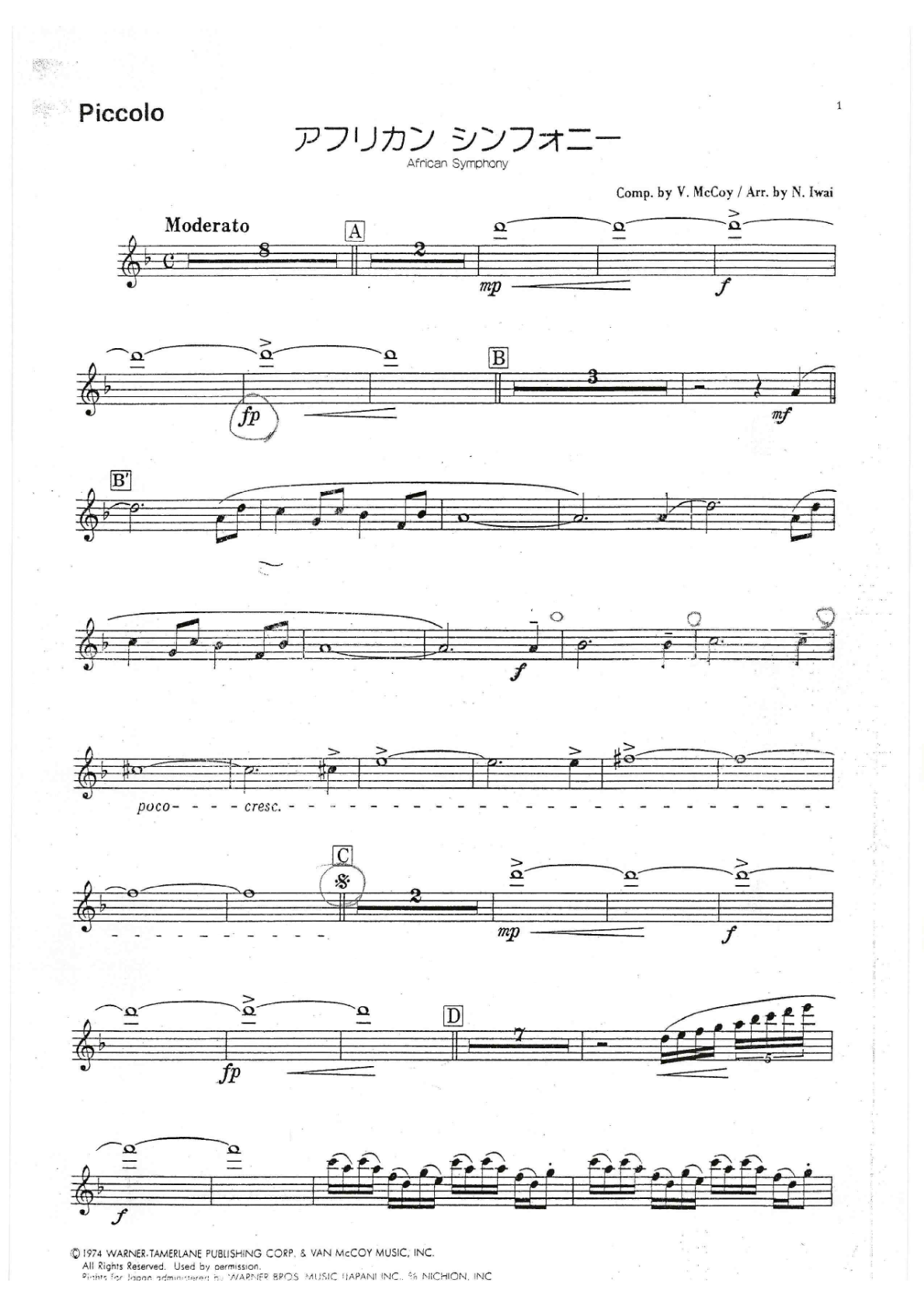 African Symphony score preview