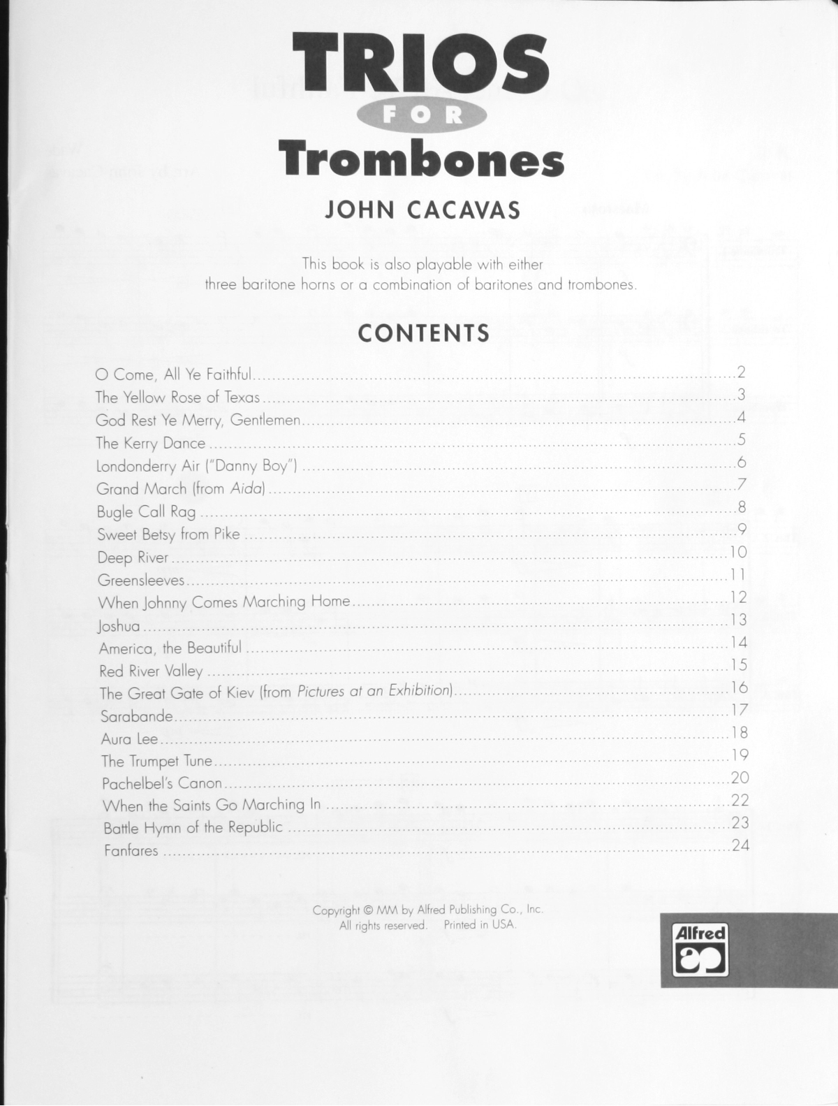 Trios For Trombone preview page 1
