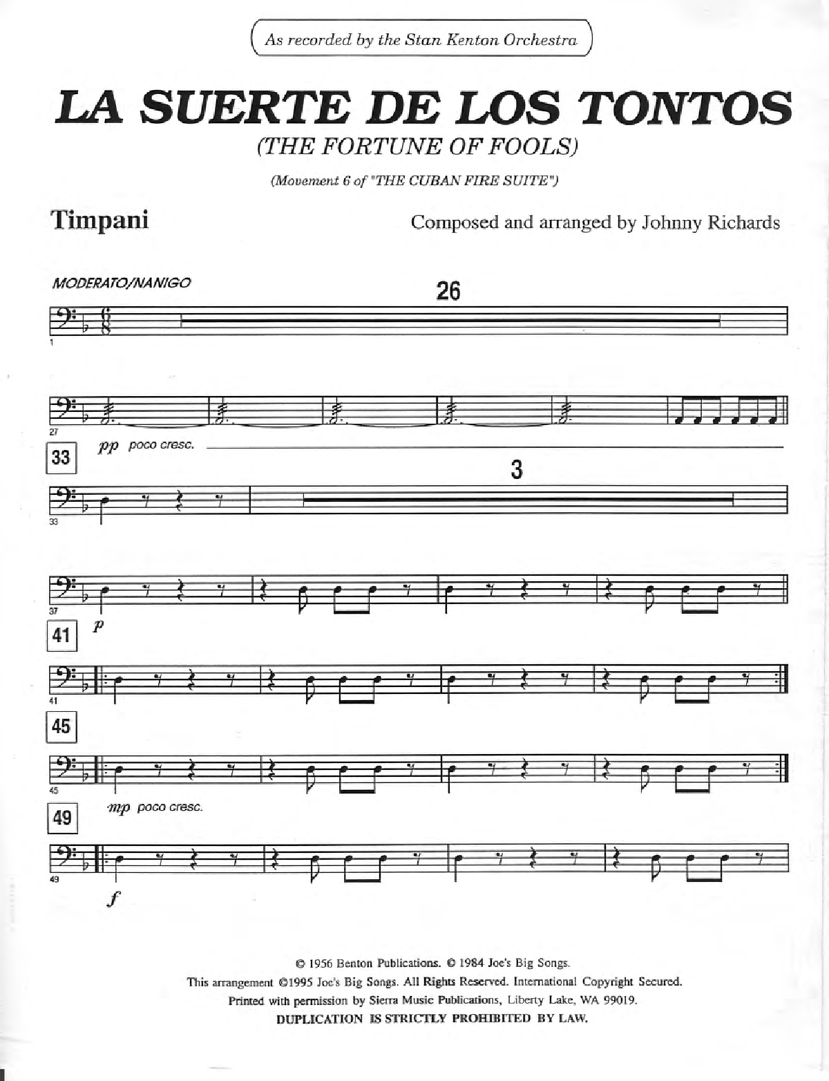 La Suerte De Los Tontos score preview