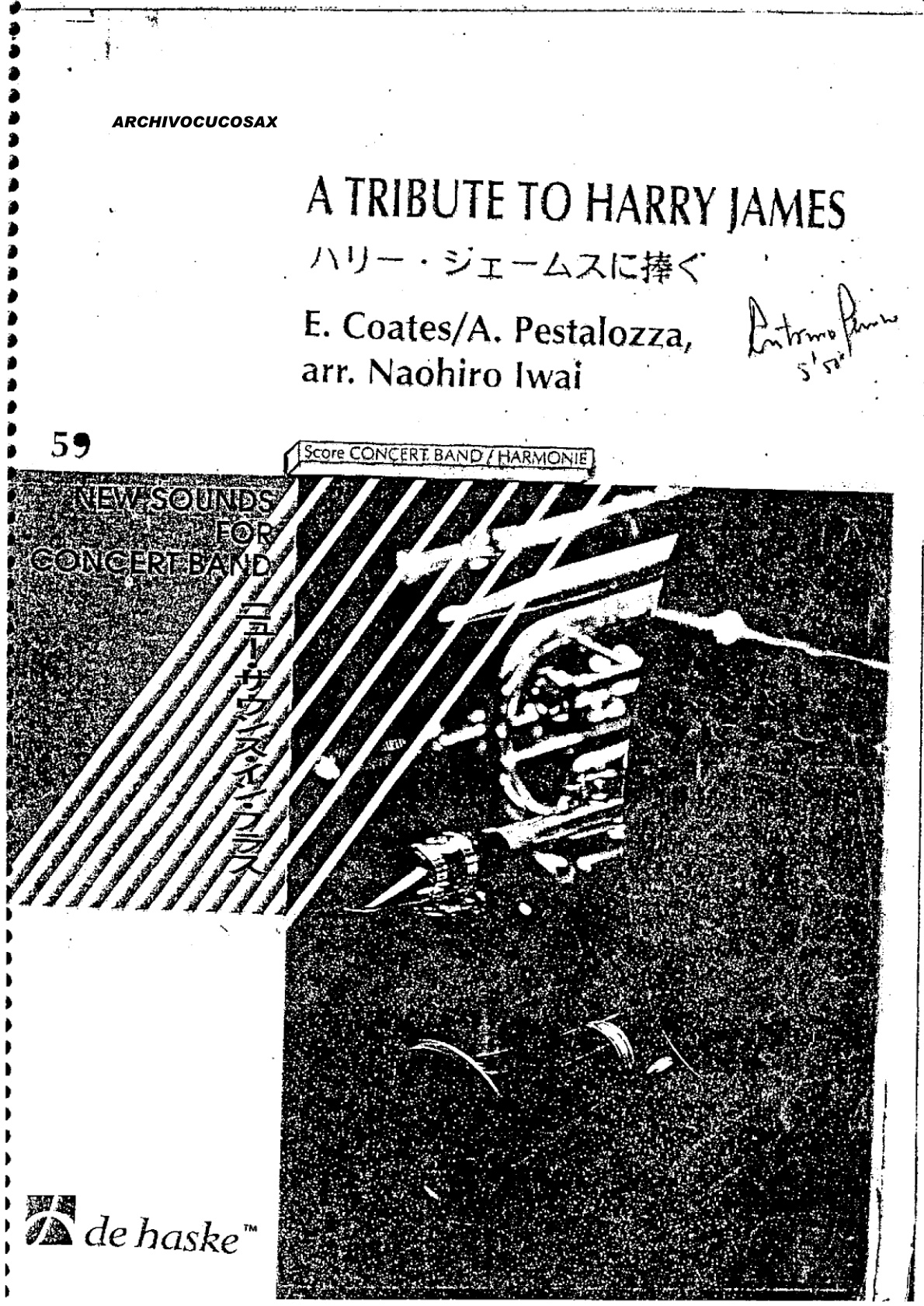 A Tribute To Harry James score preview