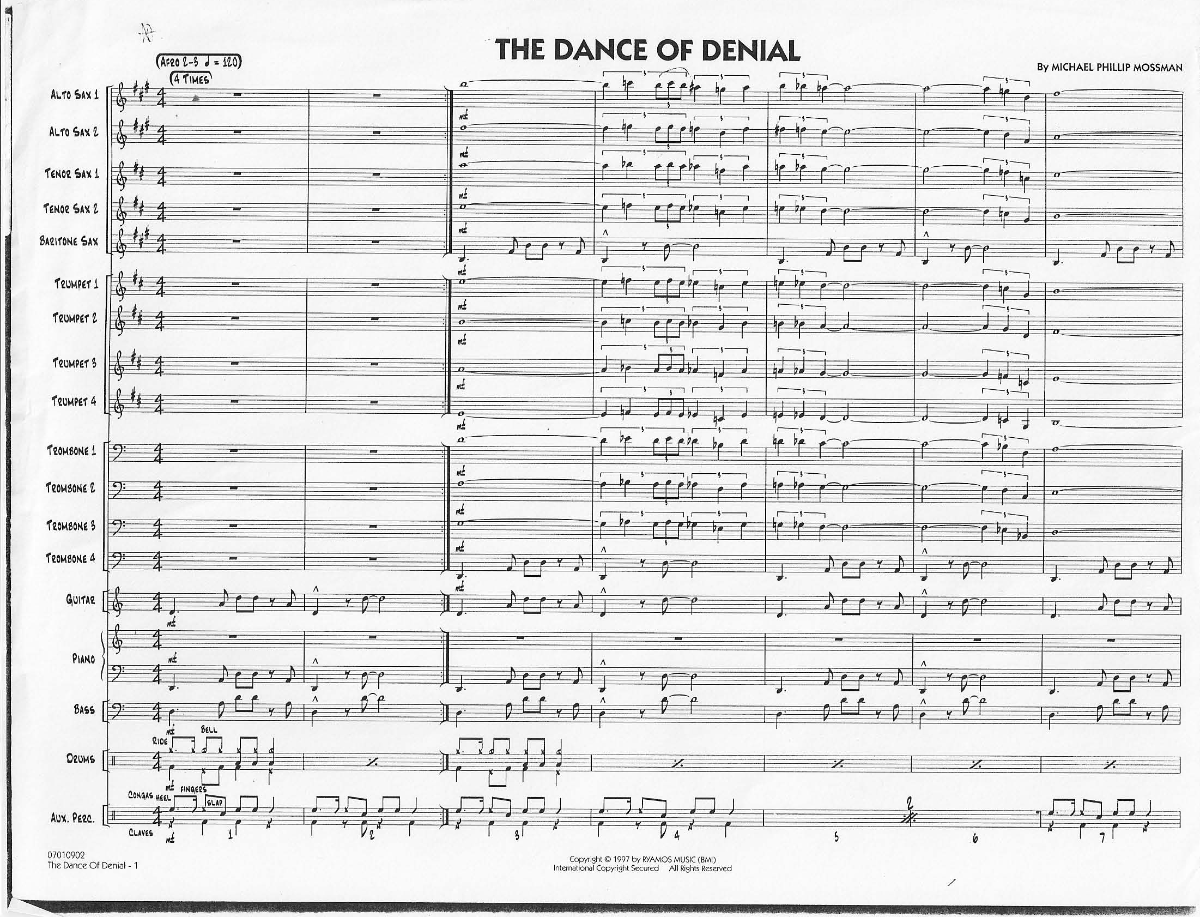 The Dance Of Denial score preview