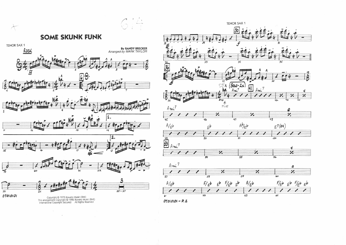 Some Skunk Funk score preview