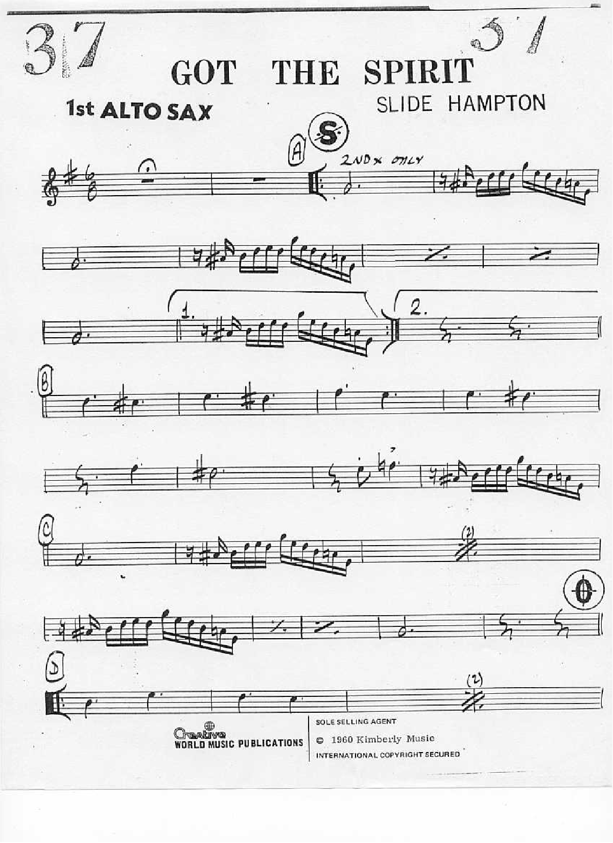 Got The Spirit score preview