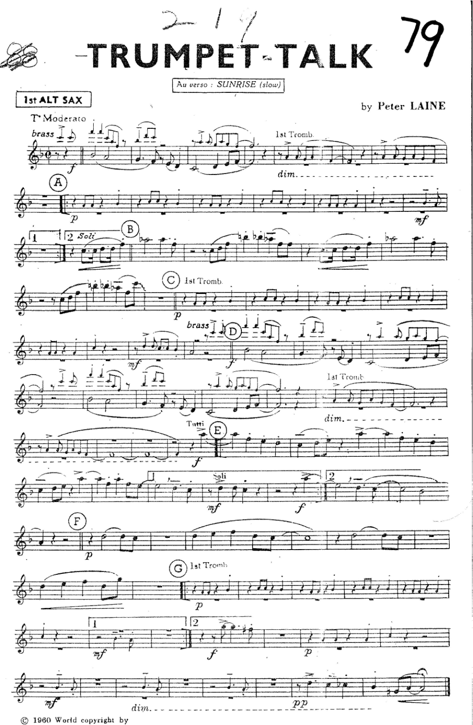 Trumpet Talk score preview