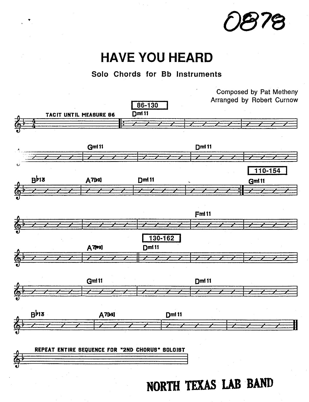 Have You Heard score preview