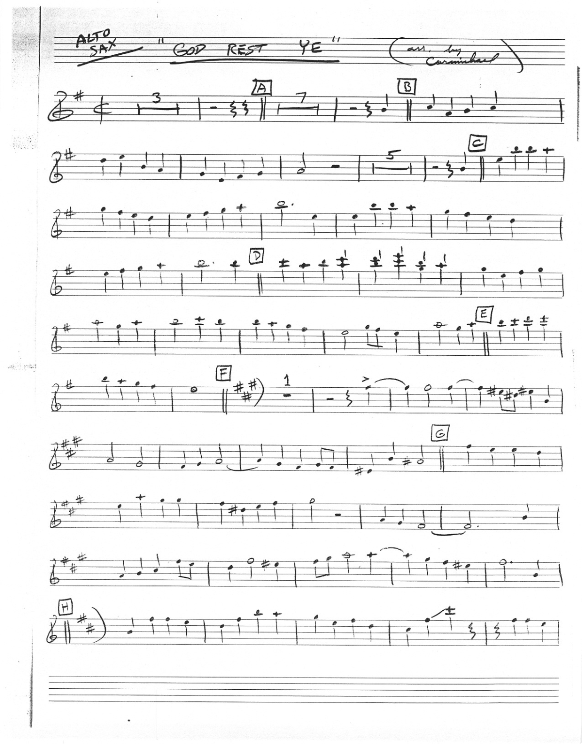 God Rest Ye, Merry Gentlemen score preview