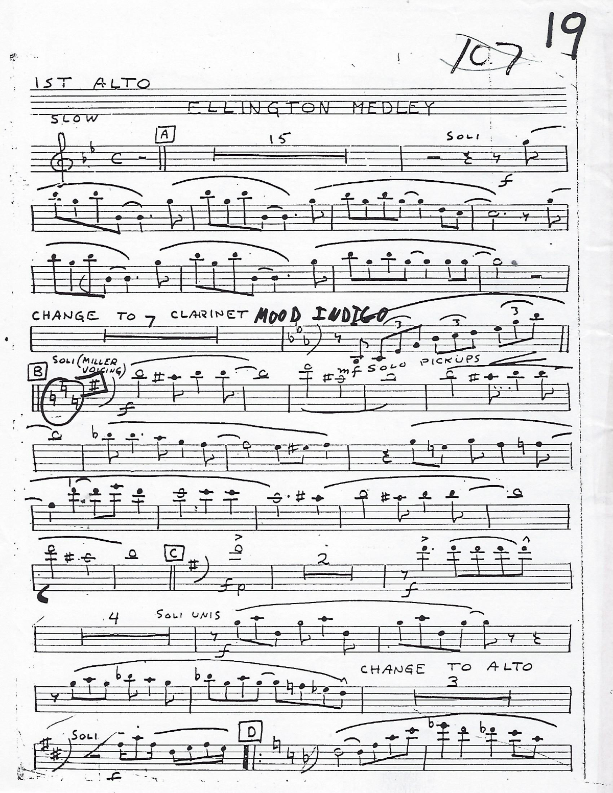 Ellington Medley #1 score preview